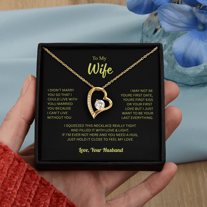 To My Wife From Husband Forever Love Necklace – Heartfelt Gift
