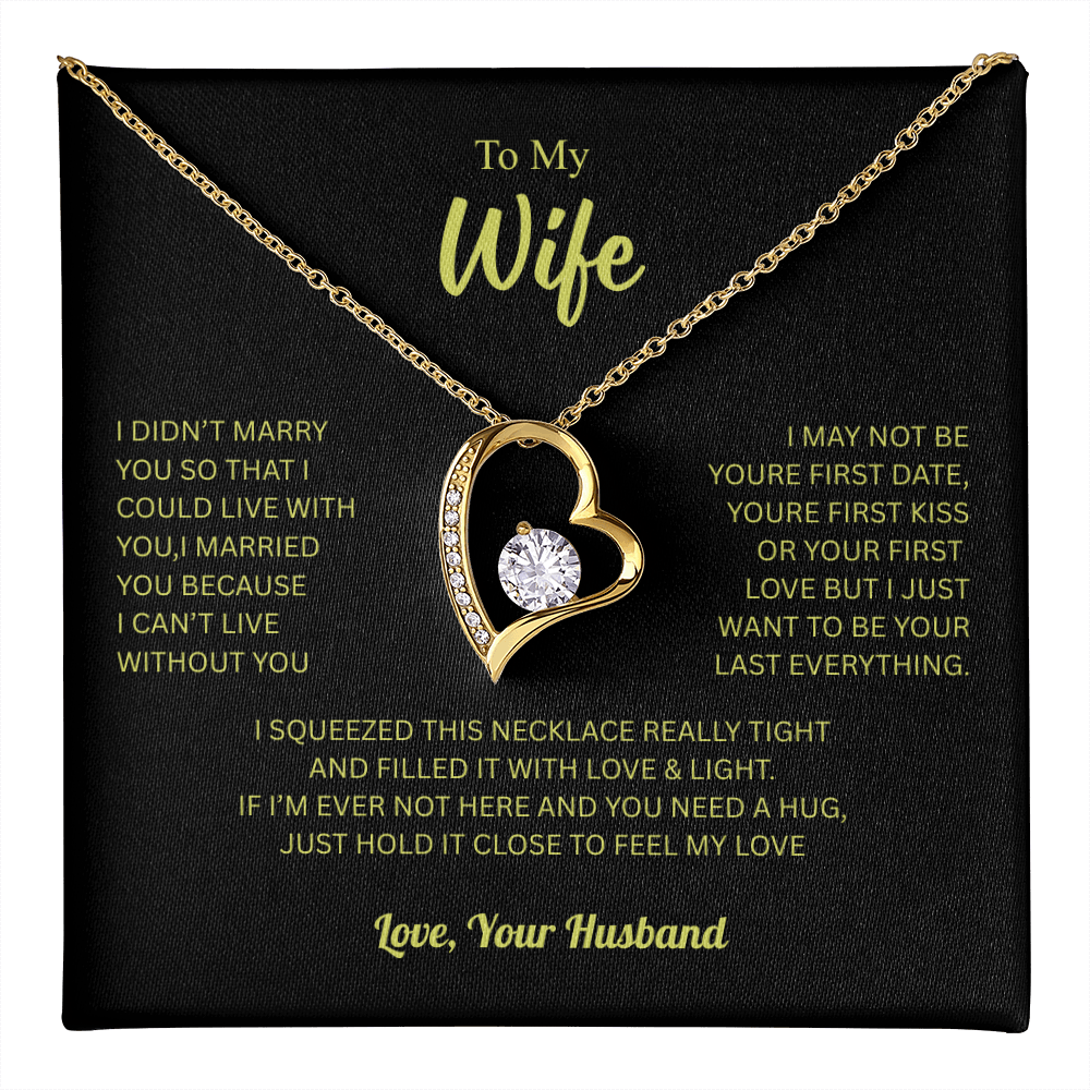 To My Wife From Husband Forever Love Necklace – Heartfelt Gift