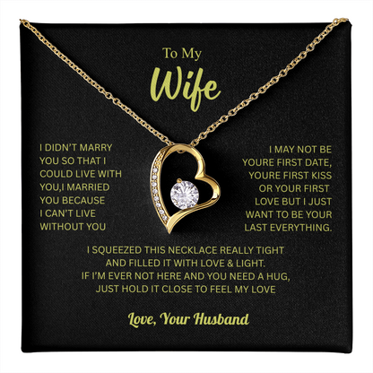 To My Wife From Husband Forever Love Necklace – Heartfelt Gift