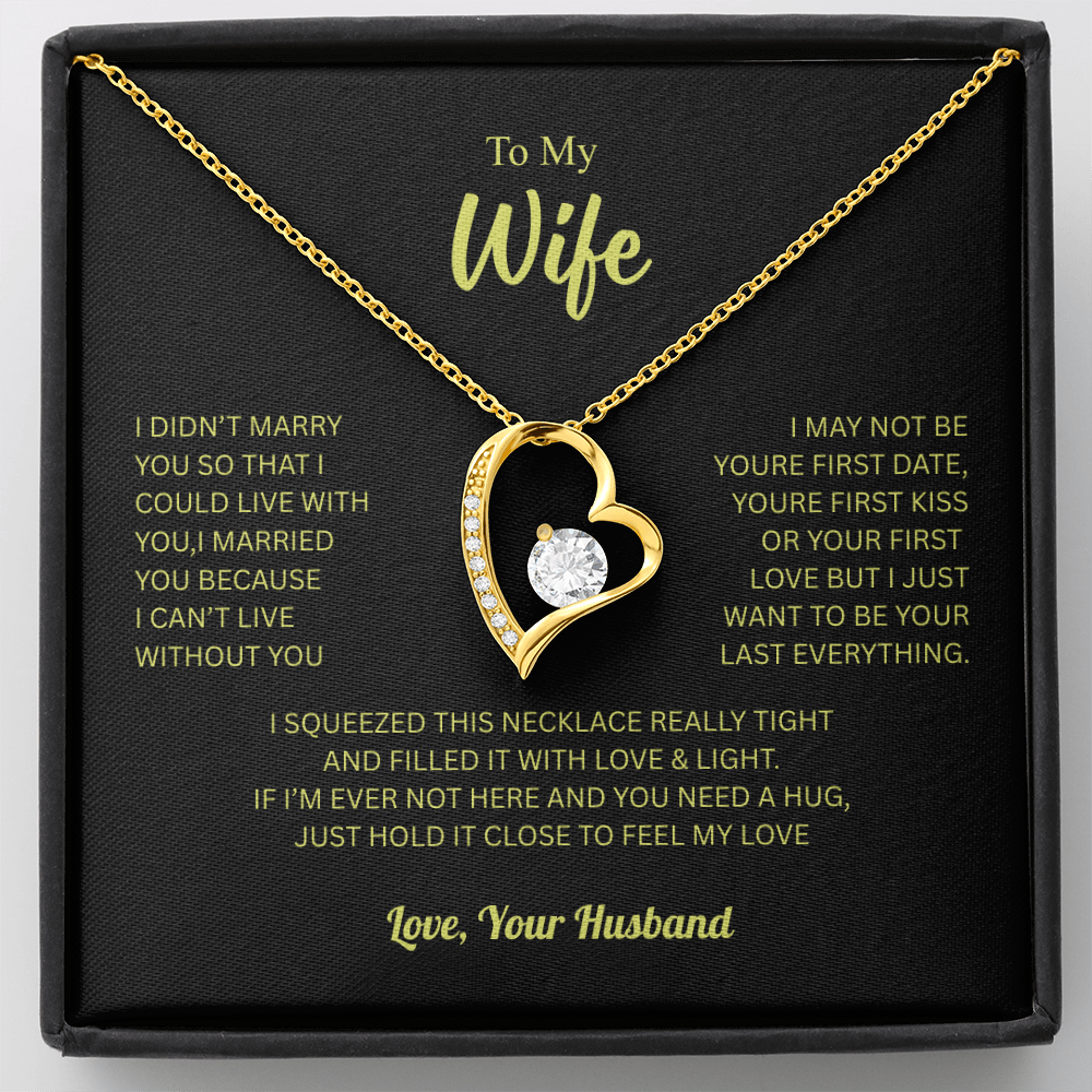 To My Wife From Husband Forever Love Necklace – Heartfelt Gift