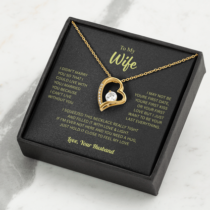 To My Wife From Husband Forever Love Necklace – Heartfelt Gift