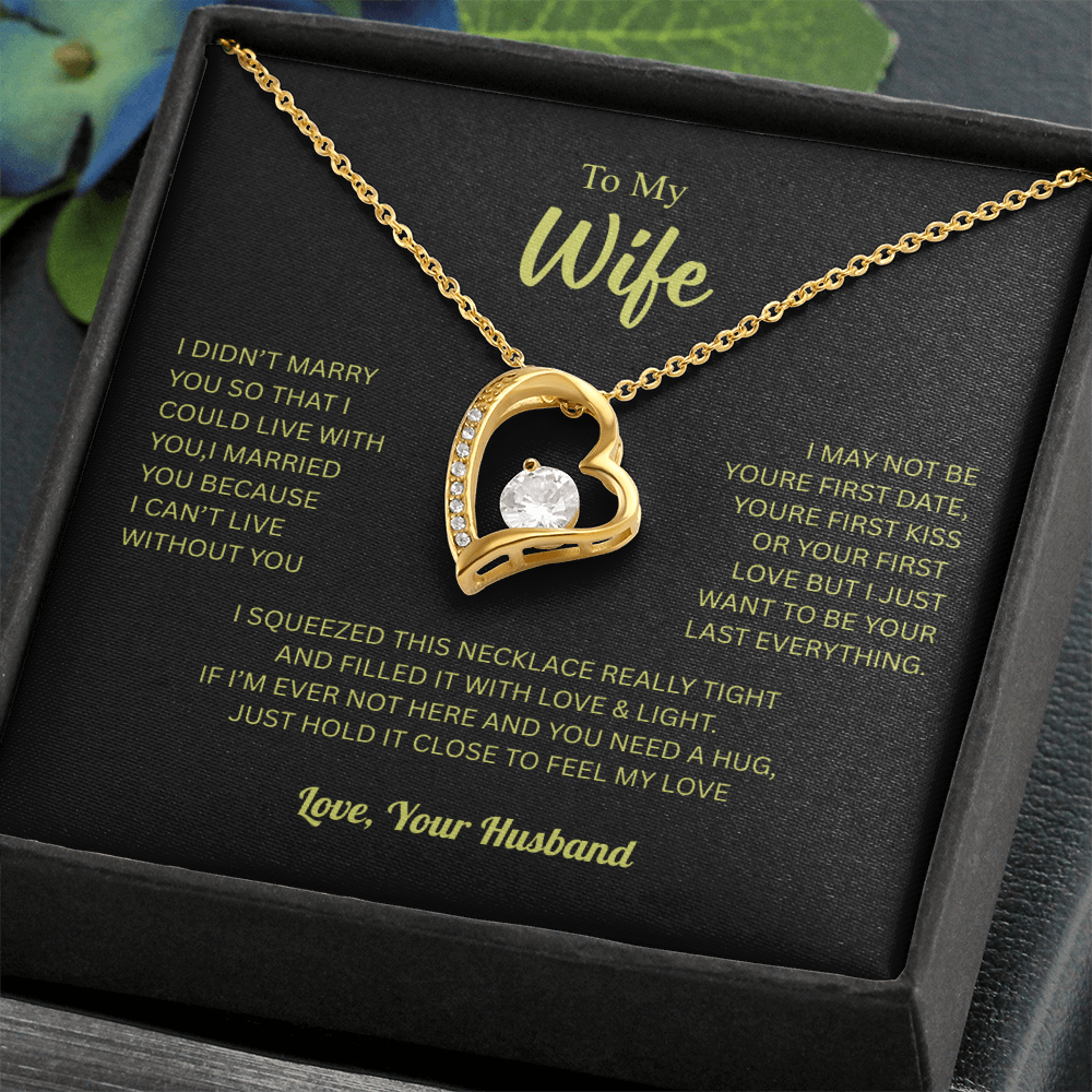 To My Wife From Husband Forever Love Necklace – Heartfelt Gift