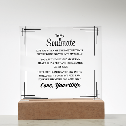 Soulmate Plaque