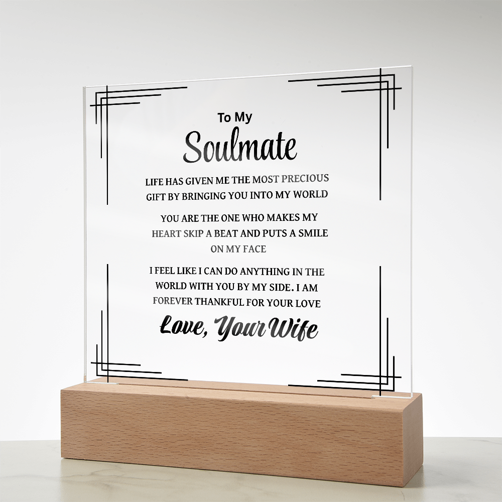 Soulmate Plaque
