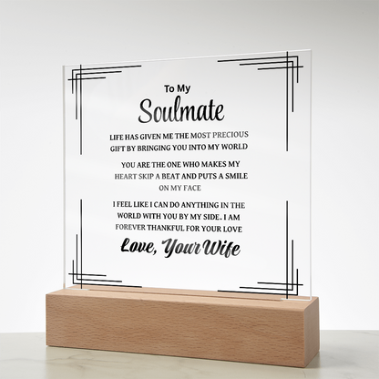 Soulmate Plaque