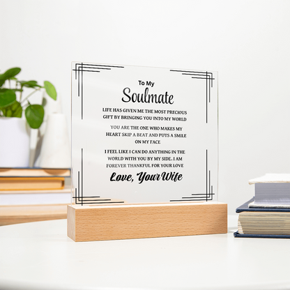 Soulmate Plaque